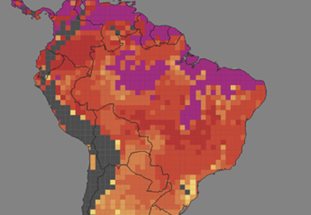 Digital climate risk heat map