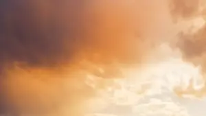 A cloudy sky at sunset